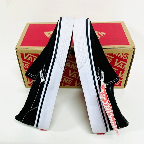 Kids Van's Shoes Authentic Classic Slip On Black Size 13 - Picture 7 of 10